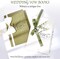 Elegant Wedding Vow Book Set for Bride & Groom - Green & White Lined Pages (Modern)